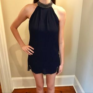 Navy cocktail dress